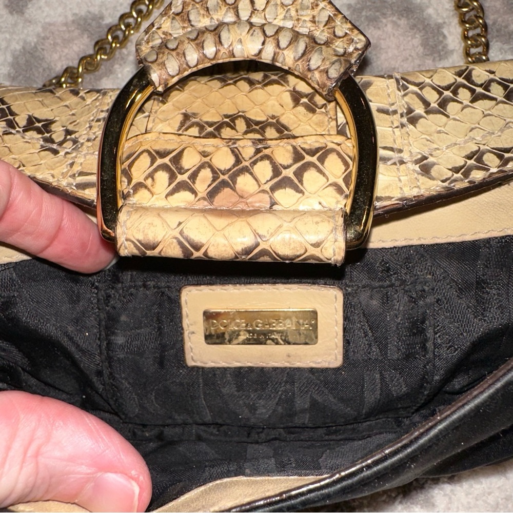 Python Clutch From Dolce&Gabbana Used Good Condit… - image 4